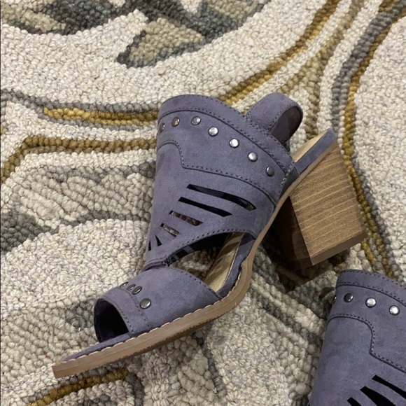 Sonoma vitalize ortholite purple suede heels sz 7 - Picture 4 of 10